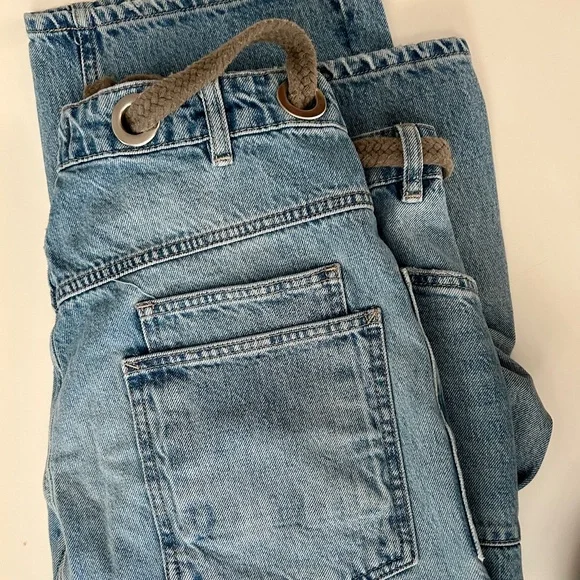 We the Free Moxie womens size 29 barrel Jean with belt - Picture 14 of 14